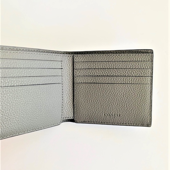 ✨NWT Coach Men's Double Bill Leather Wallet - Picture 4 of 5
